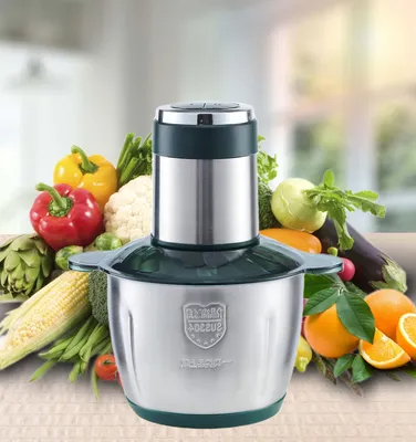 Tocator electric, 4 lame din otel inoxidabil de inalta calitate, 2L, recipient din Inox