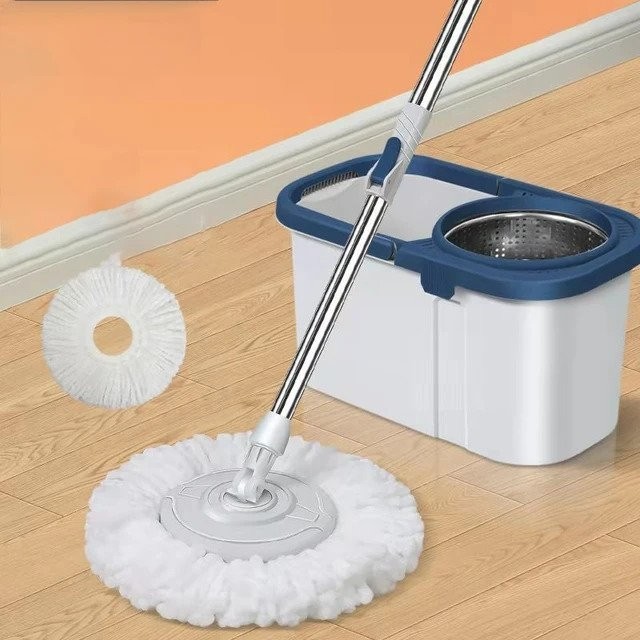 Set mop rotativ 360° galeata cu centrifuga inox
